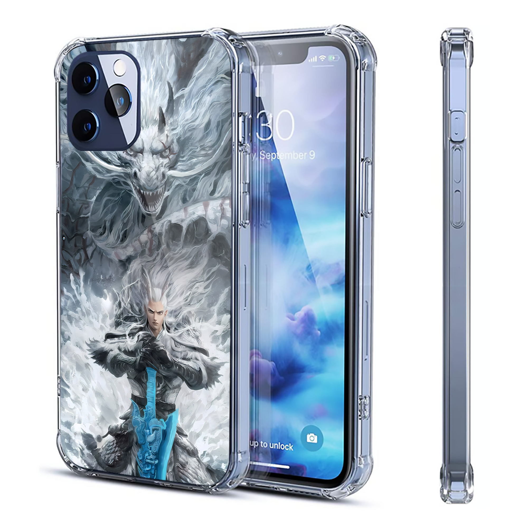 （画像用） Ne Zha 2 ナタ 魔童の大暴れ 【iPhone 12シリーズ対応】透明スマホケース（クリアソフトケース）